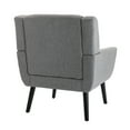 thumbnail image 3 of Hassch Modern Soft Linen Material Ergonomics Accent Chair Living Room Chair Bedroom Chair Home Chair, 3 of 9
