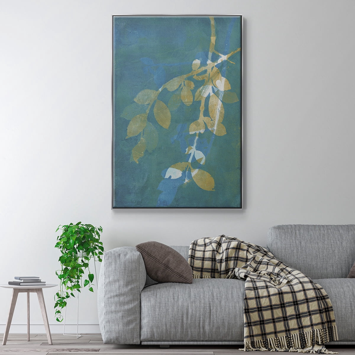 Branching Out XX Framed Premium Gallery Wrapped Canvas - Ready to Hang - 27 x 41 - Silver Floating Frame