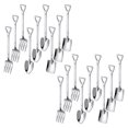 thumbnail image 1 of 18 stycken spade, sked, gaffel, kaffesked, dessertsked, glassked, spadehandtag, 1 of 5