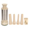 thumbnail image 1 of Sausage Stuffer Stainless Steel Manual Household Sausage Maker Machine with 4 Stuffing Tubes and Meatball Tool for Home Kitchen, 1 of 4
