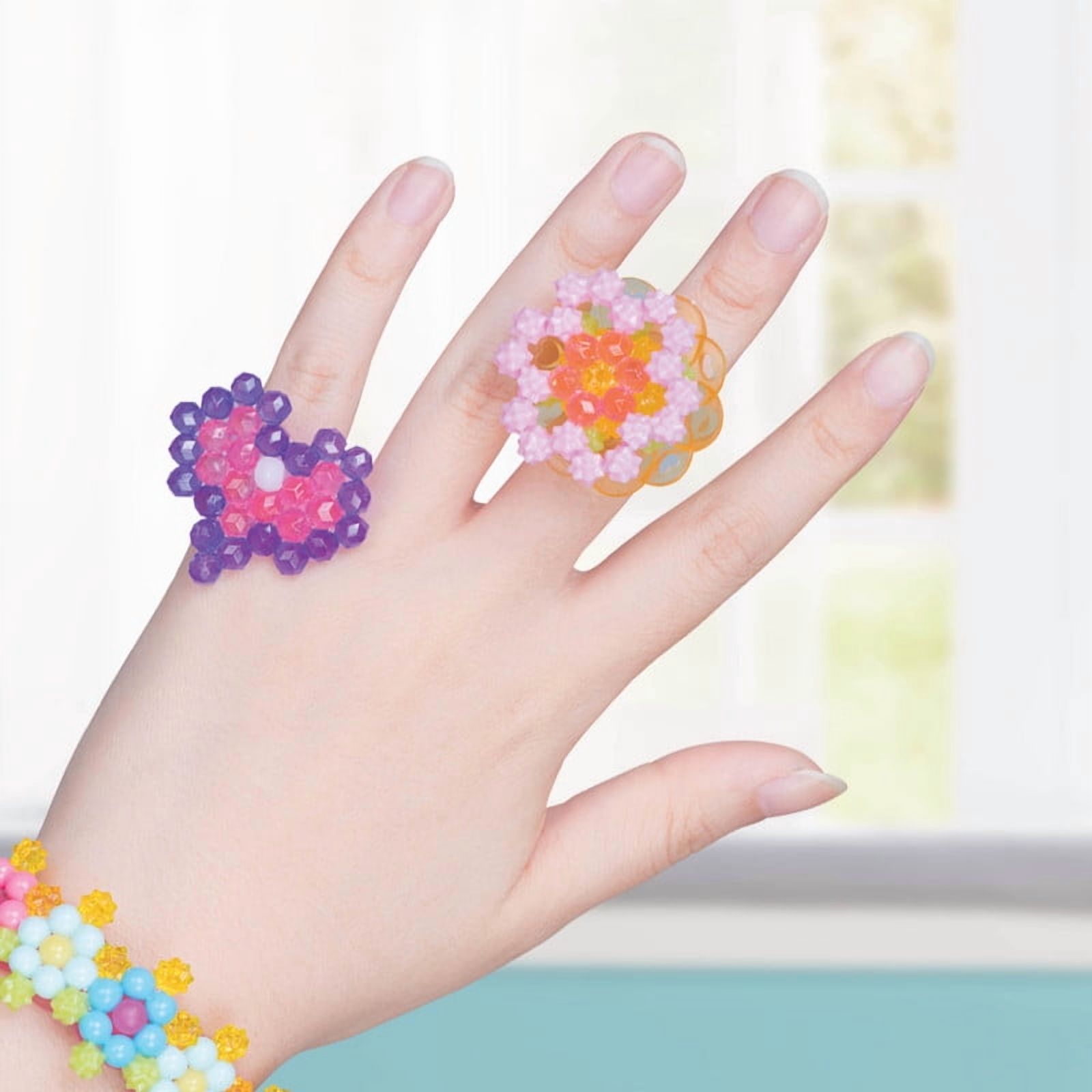 Aquabeads Fairy World Complete Arts & Crafts Bead Kit for Childrens - over 800 beads & wearable rings, bracelets, keychains and more