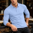 thumbnail image 5 of Antinious Men Solid Button Collar Long Sleeve Classic Outdoor Casual Fall Tops, 5 of 5