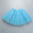 thumbnail image 2 of Godom Toddler Girls Sequins Tutu Skirt 2T-8T Rainbows Tulle Princess Ballet Dress Party Costume,Light Blue, 2 of 4