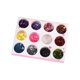 thumbnail image 1 of 12 Color Nail Glitter Sequins Manicure Sticker Holographic Nail Art, 1 of 5
