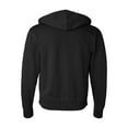 thumbnail image 3 of Independent Trading B81076508 Unisex Lightweight Full-Zip Hooded Sweatshirt, Black - 3XL, 3 of 3