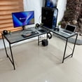 thumbnail image 3 of Escritorio Gamer Modelo Lb 160x118 Cm Forma L Grande Moderno Color Blanco / Gris Claro, 3 of 5