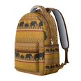 thumbnail image 2 of Bohemian elephant print Student’s backpack with mandala and paisley tribal style, vintage ethnic floral school bag, waterproof and durable, adjustable and comfortable, 2 of 4
