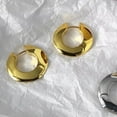 thumbnail image 6 of MISS RIGHT Hoop Earrings 14K Gold Plated Hoop Earrings for Womens Earrings, Unique & Safe Small Hoop Earrings, Thick Chunky Gold Hoop Earrings, Nickel Free 14K Gold Plated Earrings, 6 of 6
