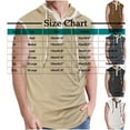thumbnail image 3 of Wyobmus Mens Sleeveless Drawstring Hooded Tank Tops Solid Button Up Henley Shirt Sport Workout Muscle Gym Shirts S-3X Brown, 3 of 5