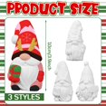 thumbnail image 2 of Set de pintura para gnomos navideños, paquete de 3 unidades, 10 cm, de Art Craft Kit Youyole, 2 of 7