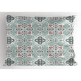 thumbnail image 1 of Vintage Pillow Sham, Ornamental Composition with Floral Elements Curlicues, Decorative Standard Queen Size Printed Pillowcase, 30" X 20", Seafoam Dark Coral and Charcoal Grey, by Ambesonne, 1 of 2