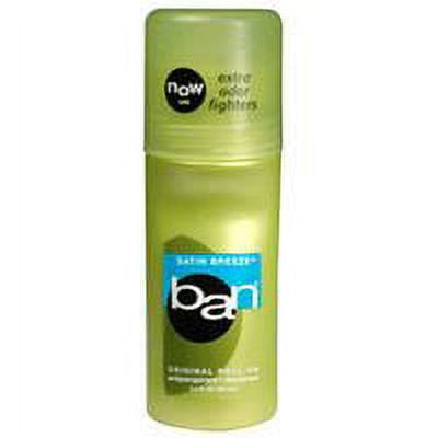 Ban Roll-On Antiperspirant Deodorant, Satin Breeze, 3.5 oz