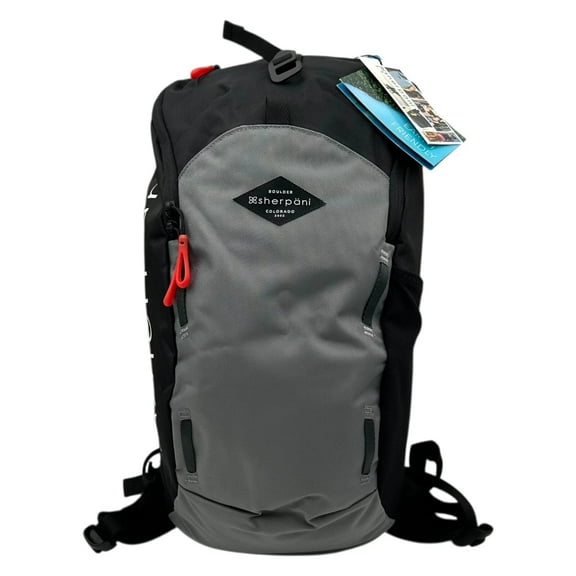 Sherpani Switch 15L Hiking Backpack Stone Black/Grey Recycled Eco Travel Bag