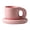 Pink, variant on Nordic Ceramic Chunky Mug - Large Capacity Coffee Cup for Cozy Home and Office Use, Perfect for Breakfast and Valentine Gifting