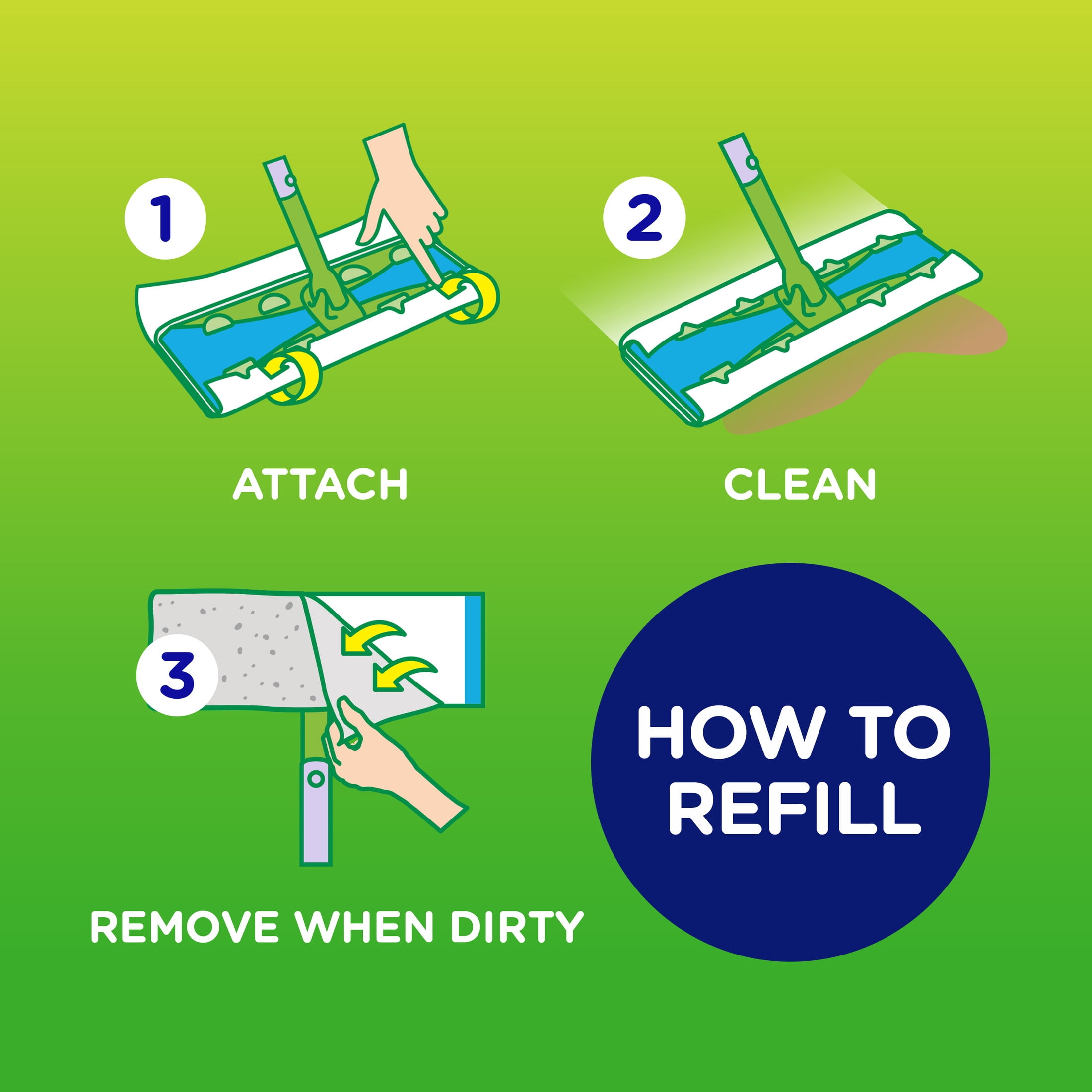 Swiffer Sweeper XL Dry Pad Refills, Unscented, 16  Count