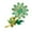 green, variant on Sunflower Sunflower Rhinestone Flower Plant Brooch Fashion All Match Pin Buckle Female