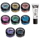 thumbnail image 1 of Formas de brillo holográfico de Moon Glitter - Brillo cosmético para rostro, cuerpo, uñas, cabello y labios - 0,10 oz - Juego de 8 colores, 1 of 5