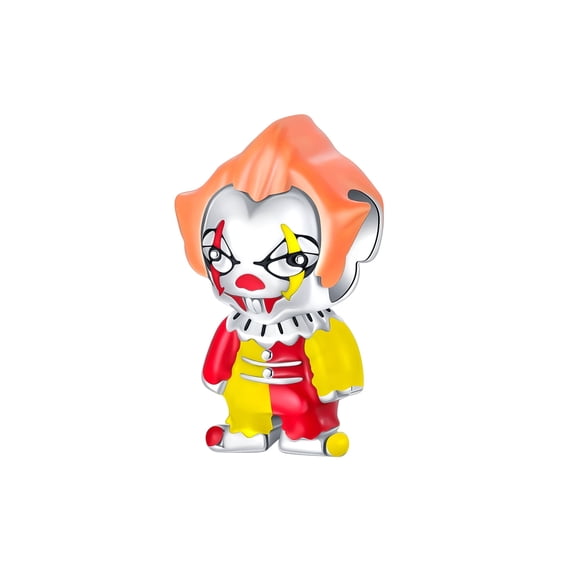 ARVALILS 925 Sterling Silver Clown Charm Bead, Enamel DIY Bracelet Bead for Necklaces & Bracelets