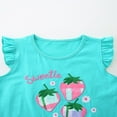 thumbnail image 6 of Toddler Girl Summer Outdoor 6-7 Years Summer Clothes for Girls Sleeveless T Shirt and Shorts Loungewear Cartoon T Shirt and Short Pants 4th of July Ice Cream Clothes Fashion Outfit, 6 of 6