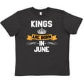 thumbnail image 3 of Inktastic Kings Are Born in June Youth T-Shirt, 3 of 5