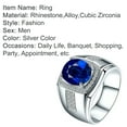 thumbnail image 7 of Opvise Luxury Men Cubic Zirconia Rhinestones Inlaid Finger Ring Jewelry Gift, 7 of 7