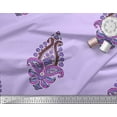 thumbnail image 2 of Soimoi Rayon Crepe Fabric Floral & Paisley Block Printed Craft Fabric by The Yard 46 Inch Wide, 2 of 3