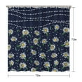 thumbnail image 5 of Waterproof Cute Boho Daisy Shower Curtain 72x72 Inch Boho Style Polyester Unique Shower Curtain for Bathroom Hotel Home Decor with 12 Plastic Hooks, 5 of 5