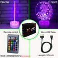 thumbnail image 2 of DYstyle 3D Unicorn illusions Night Light Table Stand Lamp Remote Touch Control, Colour Changing For Kids Xmas Gift Home Decor, 2 of 3