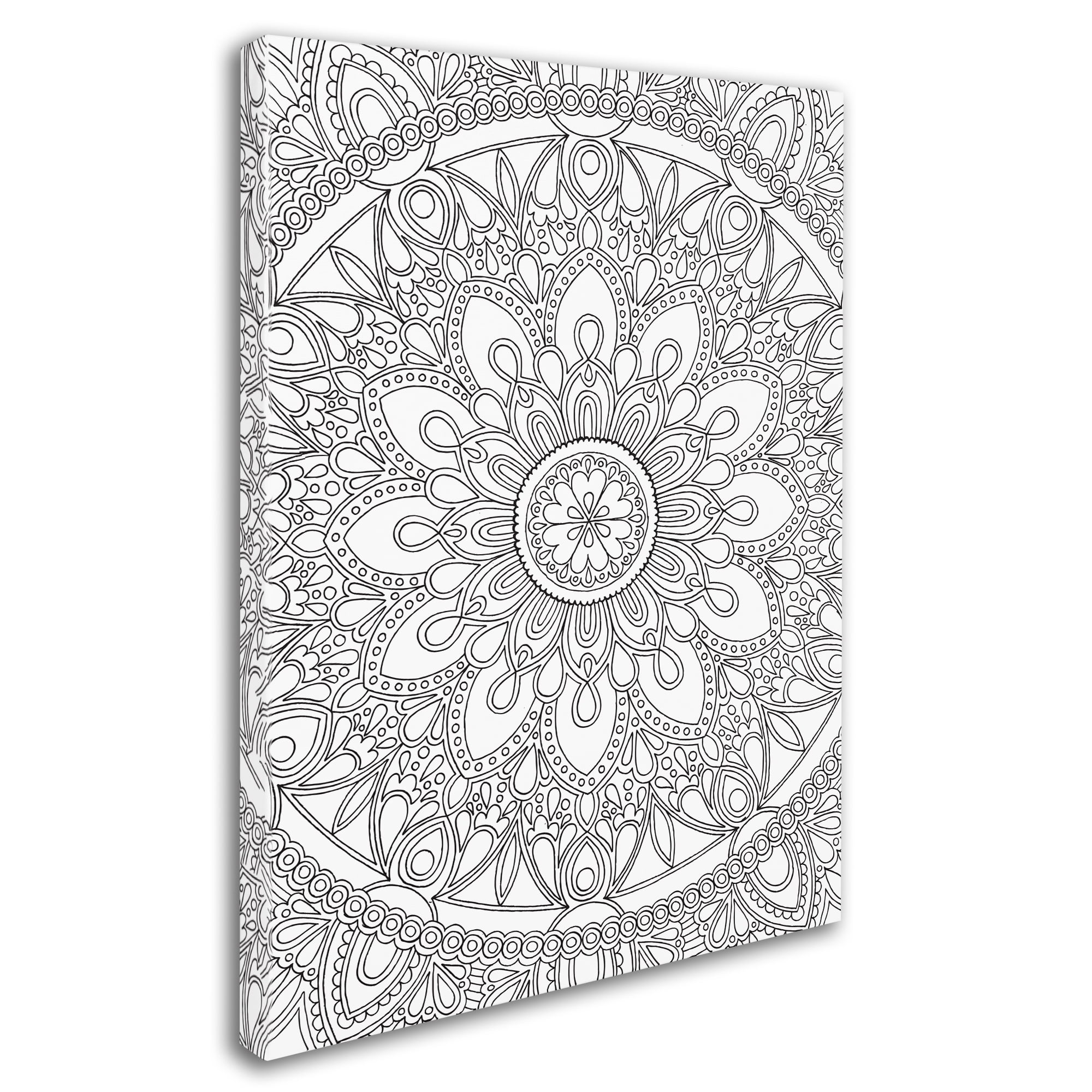 Trademark Fine Art "Delightful Mandala" Canvas Art by Hello Angel