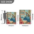 thumbnail image 4 of Wobogo Blue Macaw Flannel Fleece Bed Blanket as Bedspread Coverlet Sofa blankets (50x60in) Soft Lightweight Warm and Cozy, 4 of 7