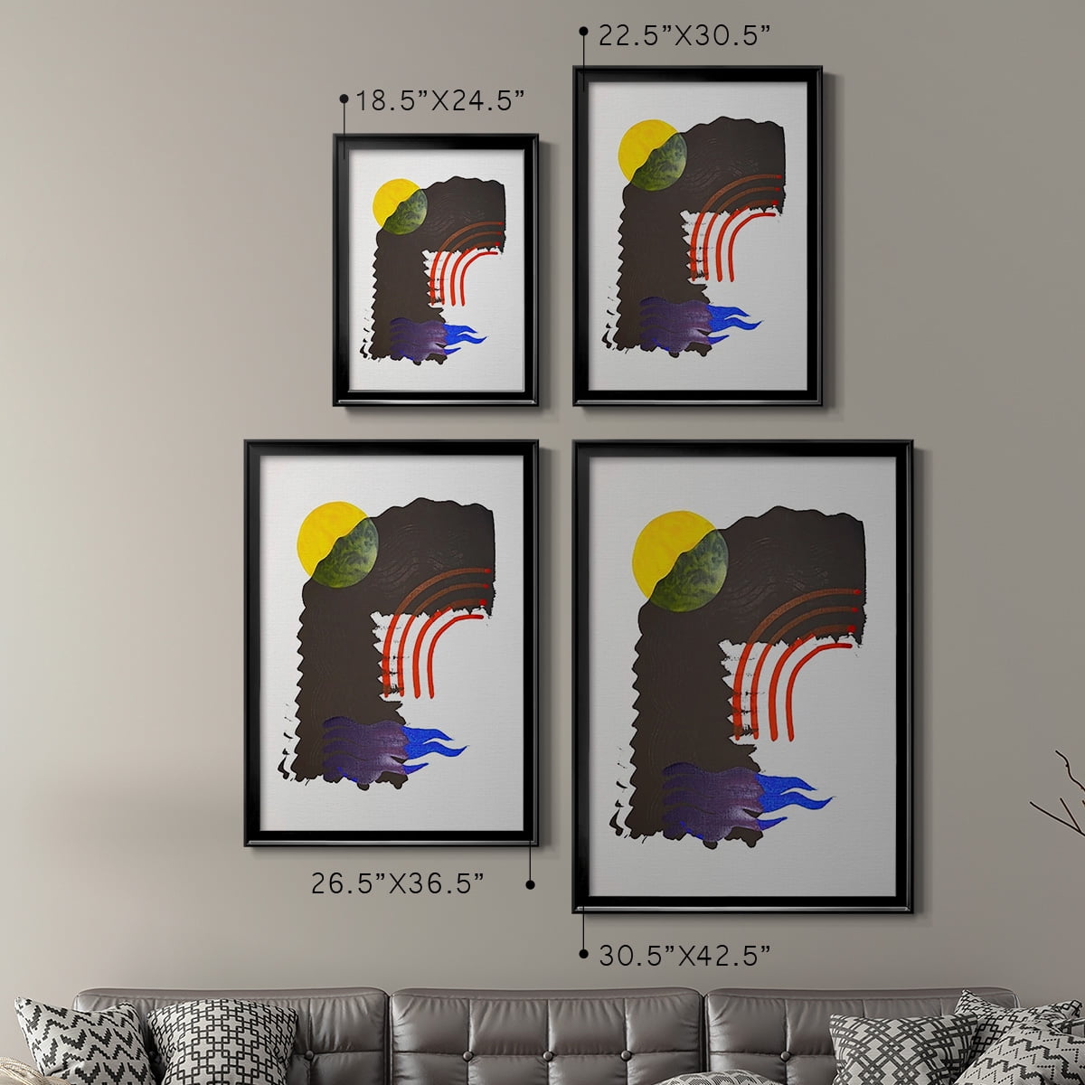 Shifting IV Premium Framed Print, in Gold, Black, or Silver - Ready to Hang