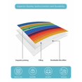 thumbnail image 5 of Quilts Twin Size, Colorful Striped Soft Comforter Bedding Set for Bed, Boho Rainbow Abstract Stripes Lines Lightweight Quilted Bedspread with Pillow Cover(2 Pieces) for All Season, 68x86 Inch, 5 of 6
