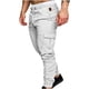thumbnail image 1 of Hombres Casual Cordón Sólido Sudor Jogging Cargo Fit Jogger Bolsillos Pantalones Pompotops oipoqjl22942, 1 of 4