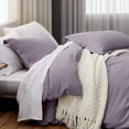 thumbnail image 3 of U by Bedsure Grayish Purple Twin Duvet Cover Set - Soft Prewashed Duvet Cover Twin/Twin XL Size, 2 Pieces, 1 Duvet Cover 68x90 Inches with Zipper Closure and 1 Pillow Sham, 3 of 5