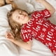thumbnail image 5 of Fotbe Hohoho Pijama Estampada de 2 Piezas para Niños – Ropa de Dormir de Manga Corta Cómoda para Niños y Niñas, Camiseta y Shorts de Algodón-Large, 5 of 6