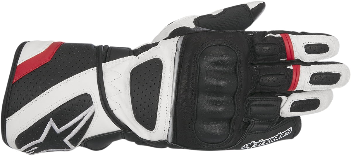 Alpinestars SP-Z Black SPZ Gloves Drystar Leather Waterproof Motorcycle Gloves