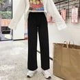 thumbnail image 3 of Pantalones deportivos Mujer Pantalón largo holgado informal de cintura alta con pierna ancha, Negro, 5XL Noticed AP001468-14B, 3 of 7