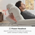 thumbnail image 6 of MCombo Zero Wall Hugger Power Recliner Chair for Small Space RV Living Room, Fabric (Beige), 6 of 10