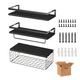 thumbnail image 1 of Repisas Flotantes Labg Madera Modernas Estantes Baño Negro, 1 of 5