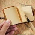 thumbnail image 5 of Jiibva Travel Pocket Notepad Tiny Leather Notebook Portable Steno Book Cute Diary Journal for Office Writing Plan Memo, 5 of 7