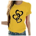 thumbnail image 2 of Busydd Womens Summer Tops Floral Plus Size Tops Short Sleeve Crewneck Shirts Soft Fashion Cute Blouses Loose Fit Basic Tees Casual Dressy Tops for Women, 2 of 7