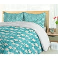 thumbnail image 5 of Ambesonne Stars Duvet Cover Set, Modern Grunge Half Tone, 2-Calking, Eggshell and Seafoam, 5 of 7