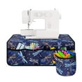 thumbnail image 2 of SEANATIVE Galaxy Dragonfly Sewing Machine Mat with Pockets Soft Sew Machine Pad Sewing Accessories Easy to Clean Non Slip Mats to Reduce Vibration Home Accessories, 2 of 6
