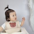 thumbnail image 5 of Alimentar Al Bebé Suave Del Silicón De La Prenda Impermeable Del Babero Del Niño Que Come El Babero Con El Bolsillo Del Colector De La Comida Para El Niño, 5 of 5