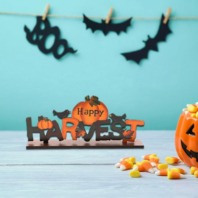 Elodie Decorative Letter Board Autumn Harvest Decor for Party Bookshelf Living Room Style D