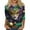 A015-Light Green, variant on Mardi Gras Clothes for Women 3/4 Sleeve Mardi Gras Shirts Glitter Mask Print Graphic Tees Half Sleeve Carnival Top T Shirt