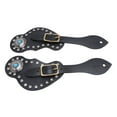 thumbnail image 4 of Adjustable Rhinestone Spur Straps, Faux Leather Cowboy Spurs for Equestrians, with Unique Design, Essential Accessory,  Spur Holder Set, 4 of 7