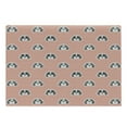 thumbnail image 1 of Dog Cutting Board, Beagle Puppies with Sunglasses Abstract Geometric Pattern Checkered Squares, Decorative Tempered Glass Cutting and Serving Board, Large Size, Red Grey Pale Grey, by Ambesonne, 1 of 1