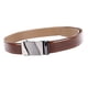 thumbnail image 4 of Cinturón de cuero para hombres Cinturón de vestir casual para hombre ajustable y personalizable con hebilla de clic automática para uso diario Marrón claro, 4 of 10