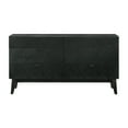 thumbnail image 4 of Petra King 4 Piece Wood Bedroom Set in Black Finish, 4 of 6